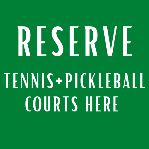 Reserve Tennis/Pickleball Courts Here Banner